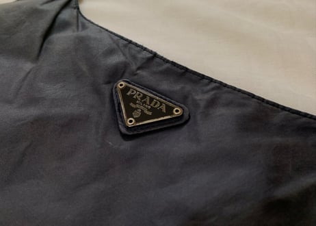 prada nylon bag black