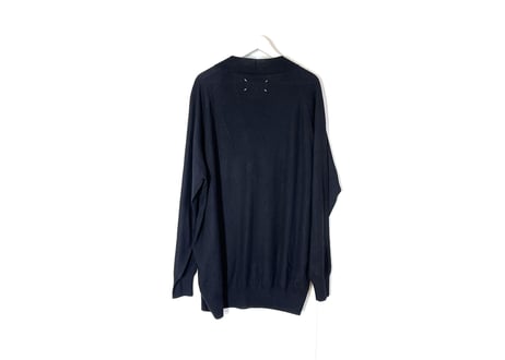 2019ss maison margiela cashmere over size cardigan black dead stock