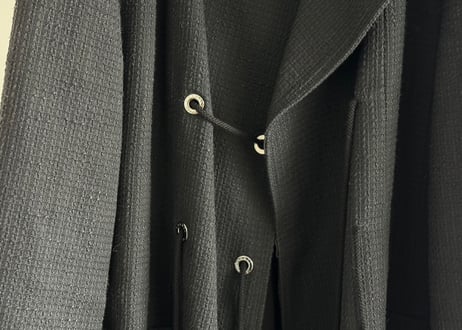 chanel tweed double coat