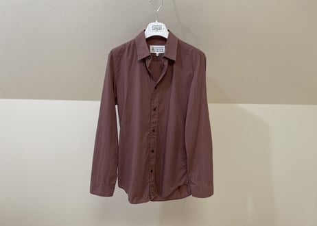 maison margiela 2016aw shirt dark red