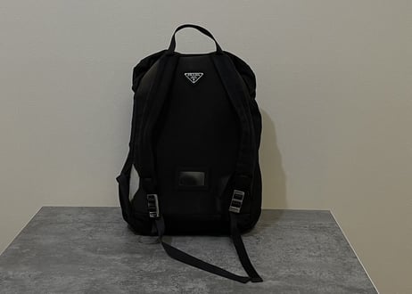 prada back pack black