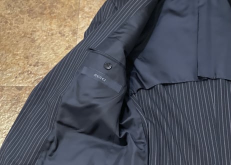 gucci stripe set up suit