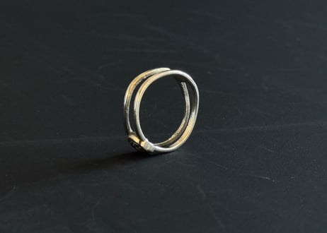 gucci logo silver ring