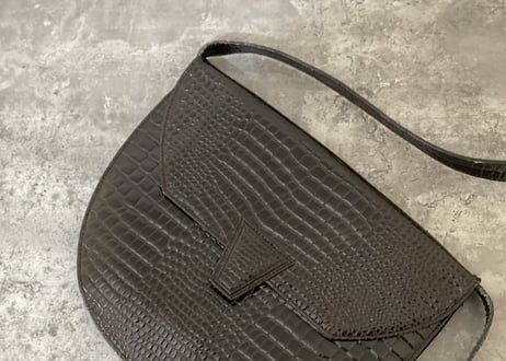 80-90s yves saint laurent rive gauche made in Flance leather bag