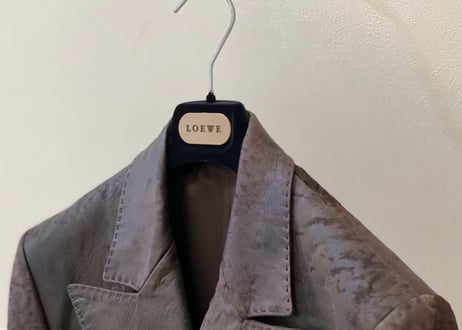 loewe unborn calf leather jacket