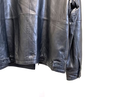 calvin klein over size leather jacket