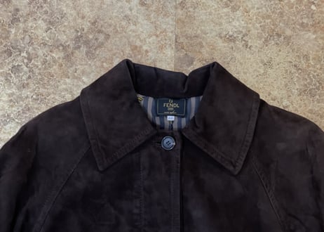 fendi suède coat