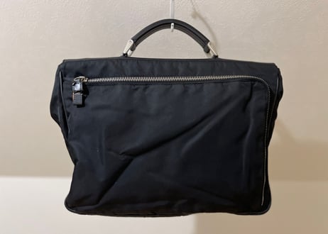 prada leather × nylon bag