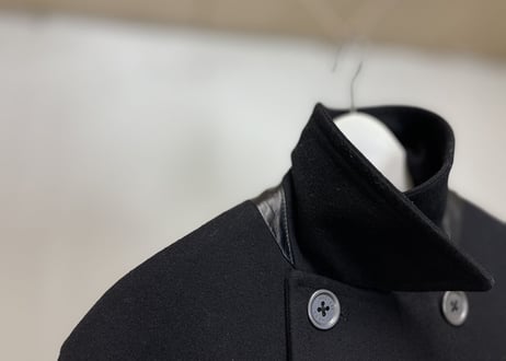michael kors lather×quilting doble coat