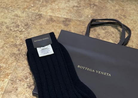 bottega veneta 2020aw ”alpaca” socks  black dead stock