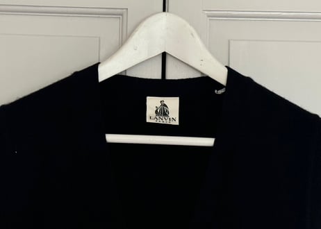 lanvin cashmere knit vest