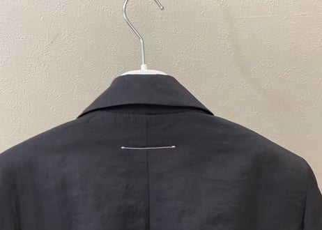 mm6 maison margiela 2020aw nylon doule black blazer dead stock