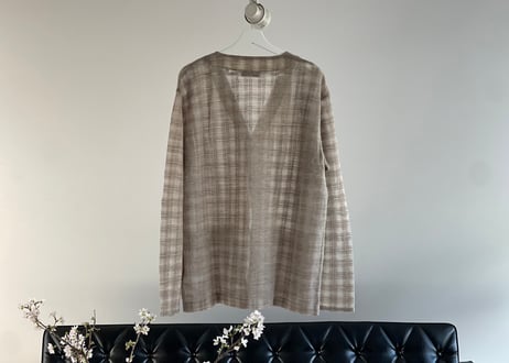 our legacy 2023 over size check cardigan dead stock