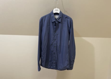 maison margiela 2014ss shirt dark blue