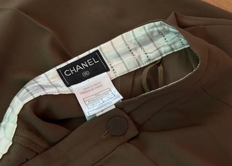 chanel wide trousers