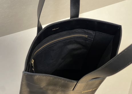 comme des garcons leather tote bag