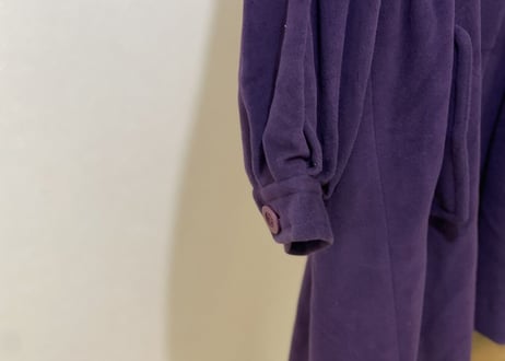 80s loewe cashmere coat purple