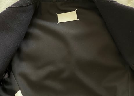 maison margiela 2017aw "白タグ" double coat dead stock