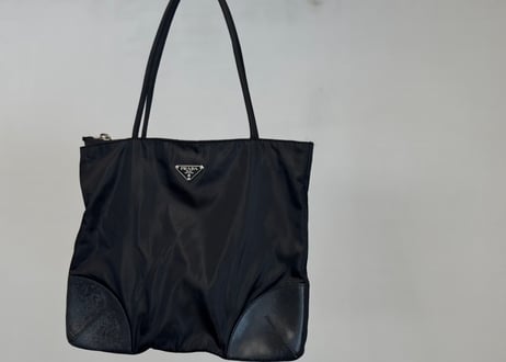 prada nylon logo bag