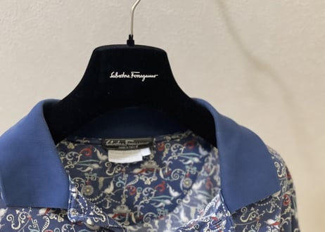 salvatore ferragamo "総柄” polo shirt