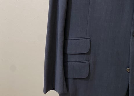 hermes set up suit black dead stock