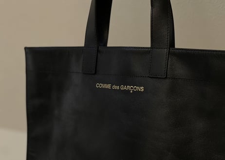 comme des garcons leather tote bag