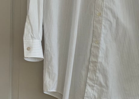 hermes serie button stripe shirt