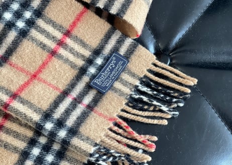 burberry check muffler