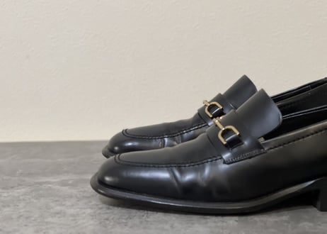 gucci leather bit loafer
