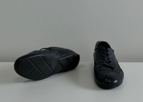 giorgio armani leather sneakers