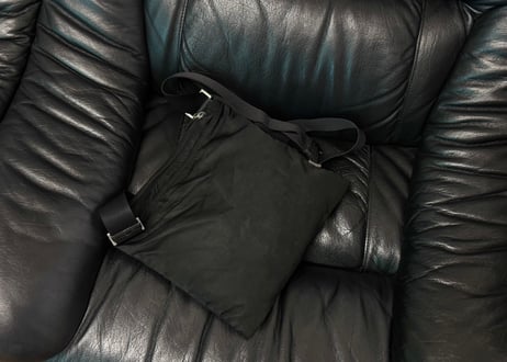 prada nylon logo bag