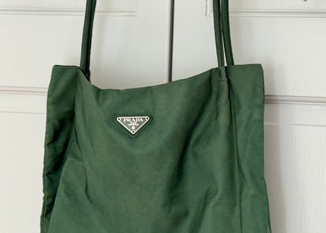 prada nylon bag green