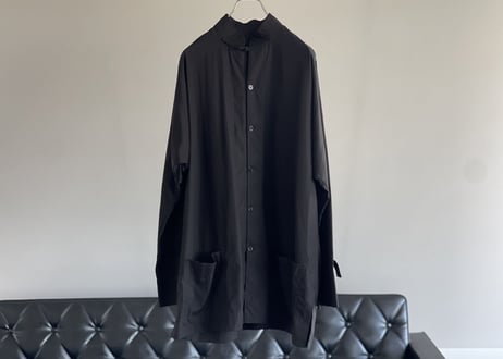 y's bang on over size china shirt coat
