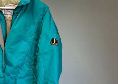 vintage moncler down jacket "urquoise"