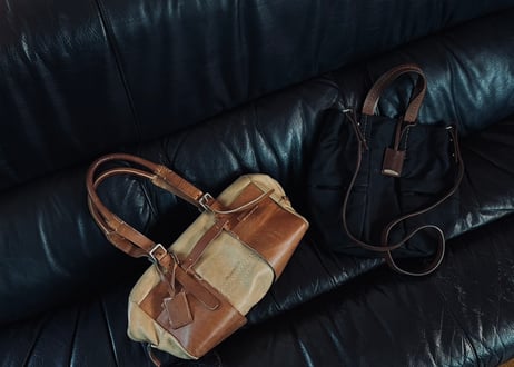 jilsander “本人期” leather logo bag
