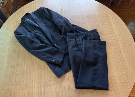 yves saint laurent double set up suit