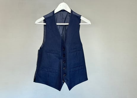 burberry three piece stripe set up suit