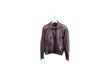 80s givenchy made in Italy leather jacket