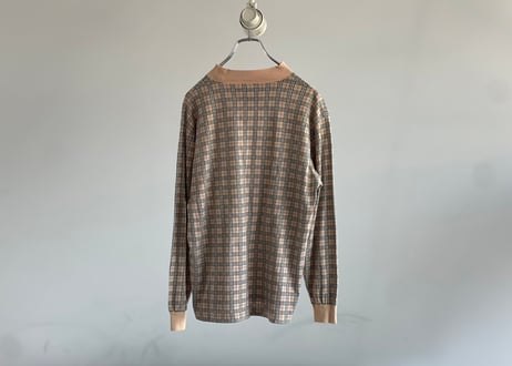 burberry made in poland check mock neck tops