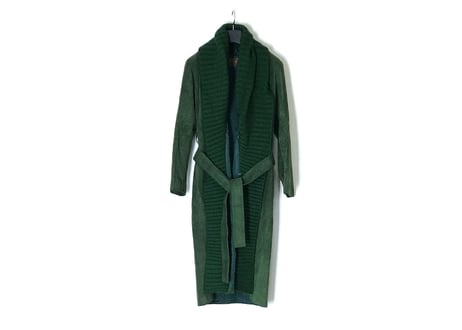 80-90 yves saint laurent suede coat