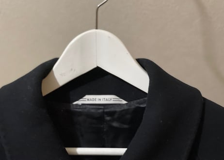 80-90s made in Italy cashmere wool belted coat