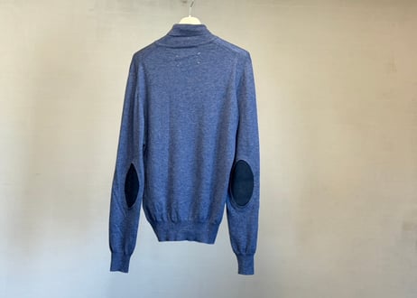 maison margiela elbow patch turtleneck knit