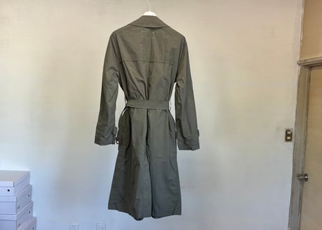 maison margiela technical fabric trench coat