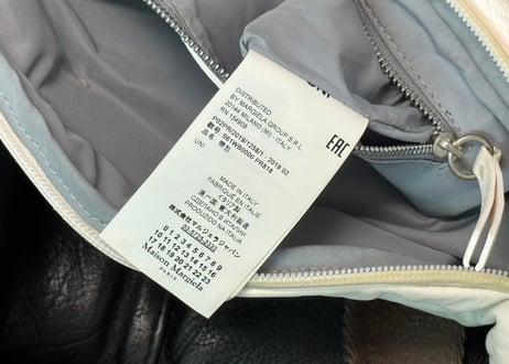 maison margiela glam slam leather shoulder bag
