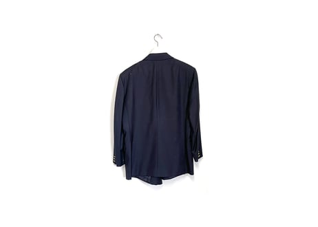 hermes gold button cashmere wool blazer