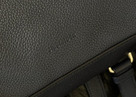 jilsander logo leather backpack