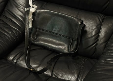 loewe anagram leather shoulder bag