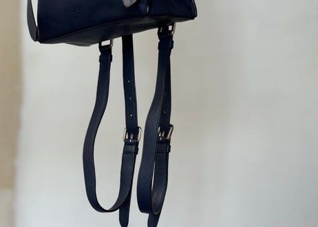jilsander logo leather backpack