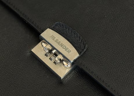 90-00s jilsander ”本人期” leather shoulder bag