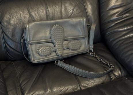 bottega veneta leather Intrecciato shoulder bag
